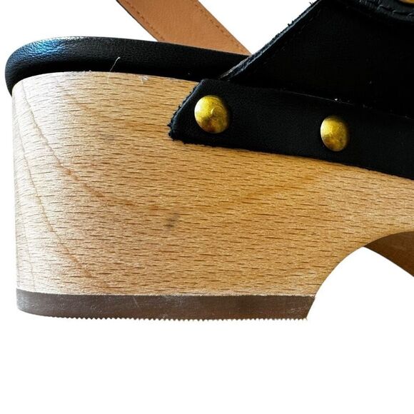 J. Crew Factory Black Heeled Clogs - Picture 8 of 14